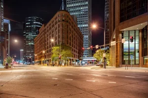 Broadway Through Downtown Denver Colorado