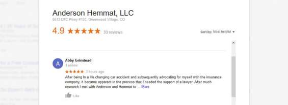 Thank You for the Great Google Review Abby!