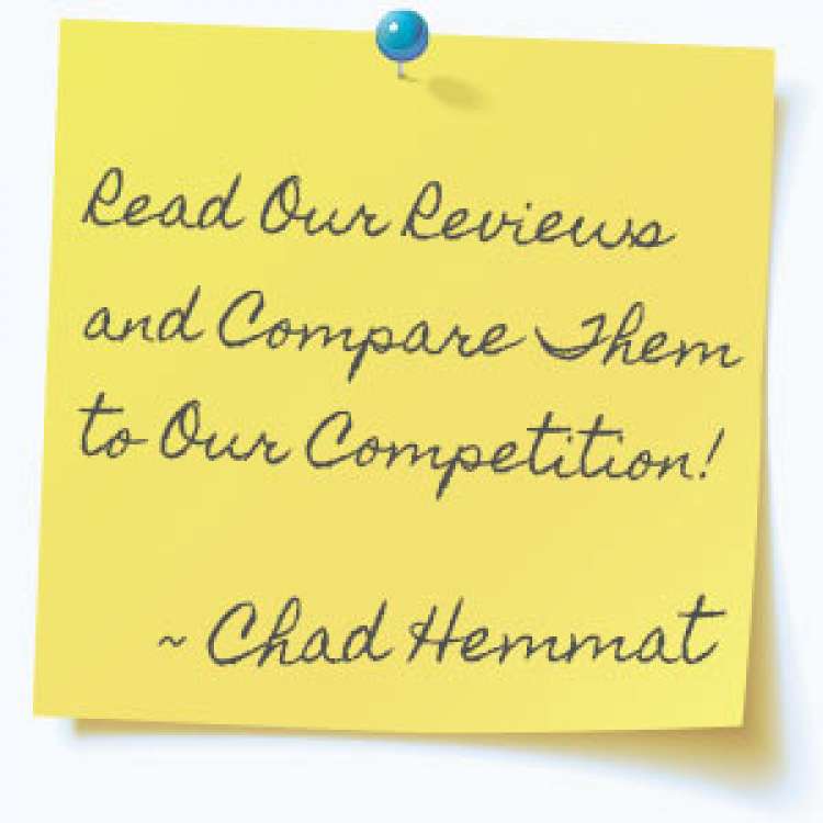 Note from Chad Hemmat - Compare our reviews